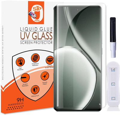 STP FEEL Tempered Glass Guard for Realme GT 6T 5G, Realme GT 6 Premium Technology UV Glass with Installation Kit(Pack of 2)