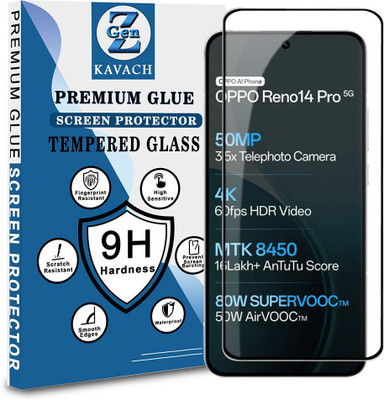 Genz Kavach Tempered Glass Guard for Oppo Reno 14 Pro, oppo reno 14 pro 5g, OPPO RENO 14 PRO 5G, opporeno14pro Premium Screen Protector Guard with Easy Installation Kit Designed For Oppo Reno 14 Pro(Pack of 1) Genz Kavach Tempered Glass Guard for Oppo Reno 14 Pro, oppo reno 14 pro 5g, OPPO RENO 14 PRO 5G, opporeno14pro Premium Screen Protector Guard with Easy Installation Kit Designed For Oppo Reno 14 Pro(Pack of 1)