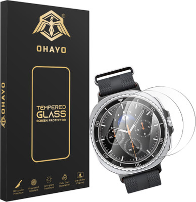 OHAYO Tempered Glass Guard for Samsung Galaxy Watch 4,8 Classic (46mm)(Pack of 2)