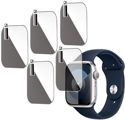 HIDEOUS Tempered Glass Guard for Apple Watch Series 9(Pack of 5)