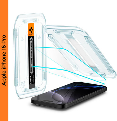 Spigen Tempered Glass Guard for Apple iPhone 16 Pro(Pack of 2)