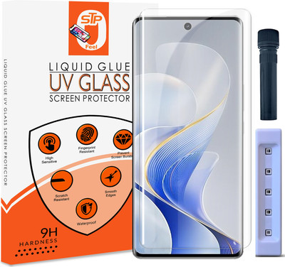 STP FEEL Tempered Glass Guard for Motorola Edge 50 Ultra, Moto Edge 50 Pro, Moto Edge 50 Ultra 5G Premium Full Protection UV Glass With Installation Kit(Pack of 1)