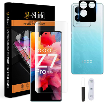 MS-Shield Tempered Glass Guard for iQOO Z7 Pro 5G, With Camera Lens Protector(Pack of 1)