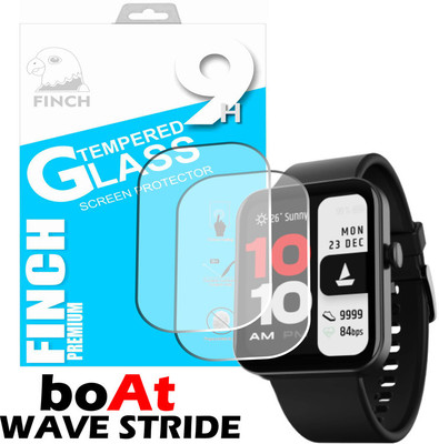 Olonga Tempered Glass Guard for BOAT WAVE STRIDE SMART WATCH(Pack of 2)