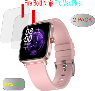 ICROMECK Tempered Glass Guard for Fire-Boltt Ninja Pro Max Plus(Pack of 2)