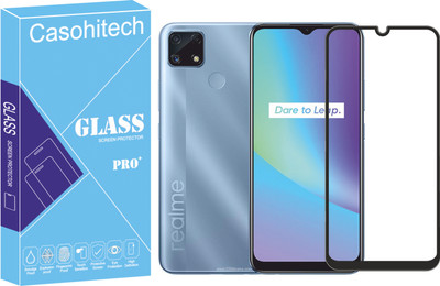 casohitech Tempered Glass Guard for Realme C25 (3PCS)(Pack of 3)