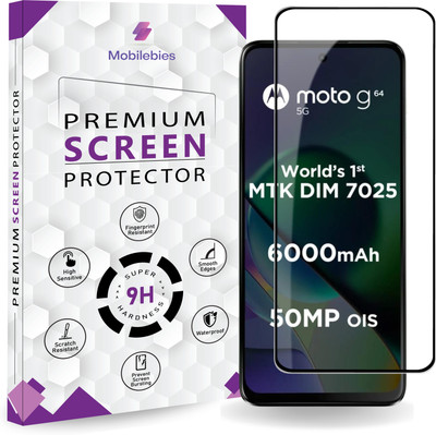 Mobilebies Tempered Glass Guard for Motorola G64 5G OG Premium Screen Protector(Pack of 1)