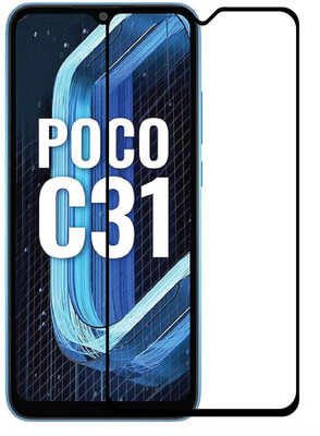 Mobling Tempered Glass Guard for Xiaomi Poco C31(Pack of 1)