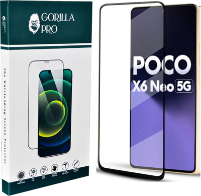 GORILLA PRO Tempered Glass Guard for Poco X6 Neo 5G(Pack of 1)