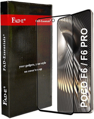 FAD-E Tempered Glass Guard for POCO F6 5G, POCO F6 PRO 5G(Pack of 1)