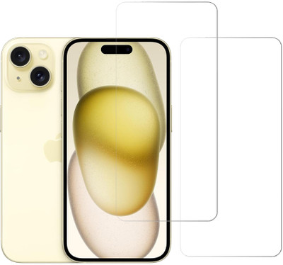KARTRAY Tempered Glass Guard for Apple iPhone 15(Pack of 2)