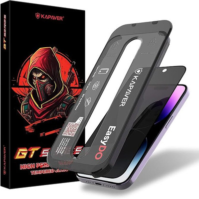 Kapaver Tempered Glass Guard for Apple iPhone 14 Pro Max(Pack of 1)