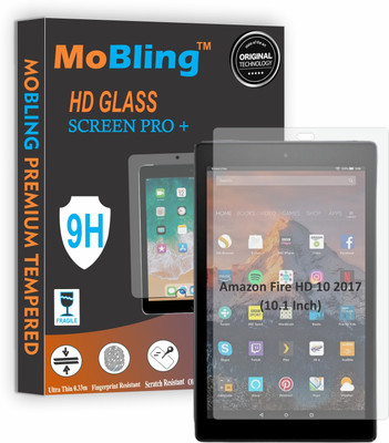 Mobling Tempered Glass Guard for Amazon Fire Hd 10 (2017 10.1 Inch)(Pack of 1)