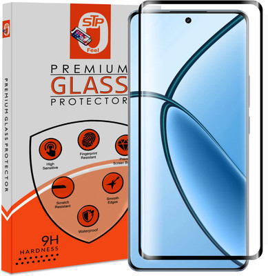 Maxboost Tempered Glass Guard for Realme GT 6T 5G, Realme GT 6 5G Advanced Black Border Screen Protector Guard(Pack of 1)