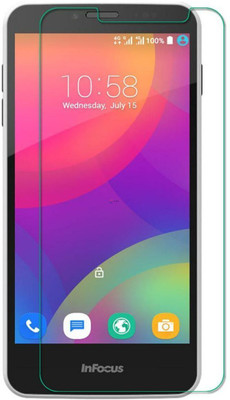 Obstinate Tempered Glass Guard for Infocus M370, DelhiGear Glass(Pack of 1)