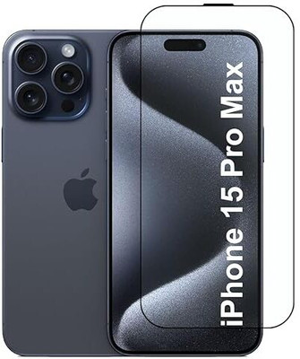 SSE Front and Back Tempered Glass for Iphone 15 Pro Max(Pack of 3)