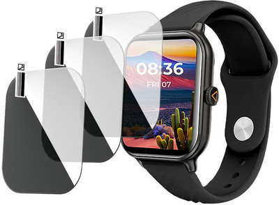 daffin Tempered Glass Guard for beatXP Unbound Nova 1.96”(Pack of 3)