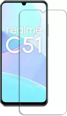 KHWABEEDA Tempered Glass Guard for REALME C51 FRONT TEMPERED GLASS(Pack of 1)