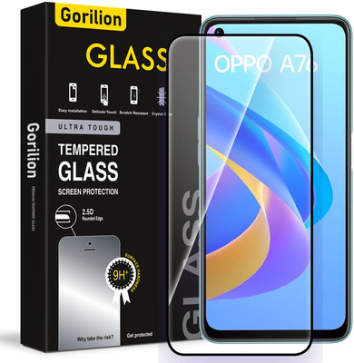 Gorilion Tempered Glass Guard for Oppo A76(Pack of 1)