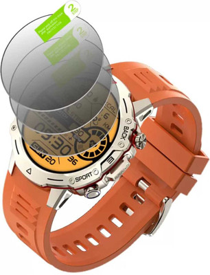DB Tempered Glass Guard for Fire -Boltt Grenade 1.39 Smartwatch(Pack of 3)