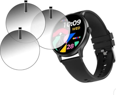 KHWABEEDA Tempered Glass Guard for FIRE -BOLTT NINJA TALK SMART WATCH TEMPERED GLASS ( PACK OF 3)(Pack of 3)
