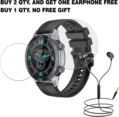 SOMTONE Tempered Glass Guard for ZTE WATCH GT SMART WATCH BUY 2 QTY AND GET ONE EARPHONE FREE(Pack of 1)