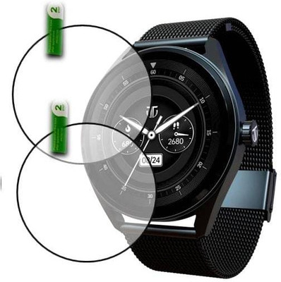 DB Tempered Glass Guard for Titan Crest 1.43 Smartwatch(Pack of 2)