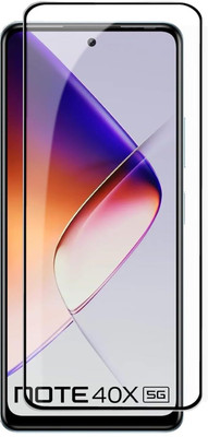 EITANSHA CREATION Edge To Edge Tempered Glass for Infinix Note 40x, Infinix Note 40X 5G(Pack of 1)