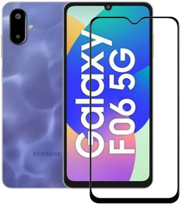 BRENZZ Edge To Edge Tempered Glass for Samsung Galaxy F06 5G, SAMSUNG Galaxy F06(Pack of 1)