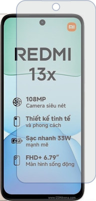 Fasheen Tempered Glass Guard for Redmi 13X (AntiGlare Matte)(Pack of 1)