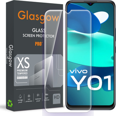Glasgow Tempered Glass Guard for Vivo Y01, Vivo Y01A(Pack of 1)