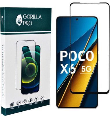 GORILLA PRO Tempered Glass Guard for POCO X6 5G(Pack of 1)