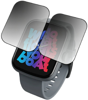HIDEOUS Tempered Glass Guard for boAt Wave Beat Call(Pack of 2)