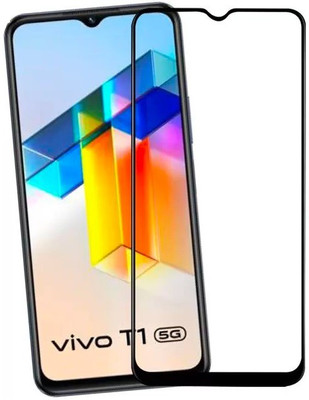 ankSONline Tempered Glass Guard for Vivo T1 5G, Edge to Edge Full Coverage(Pack of 1)