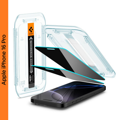 Spigen Tempered Glass Guard for Apple iPhone 16 Pro(Pack of 2)