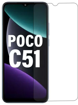 VAlight Tempered Glass Guard for POCO C51, poco c51(Pack of 1)