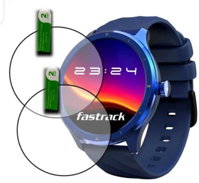 KHWABEEDA Tempered Glass Guard for FASTRACK REVOLTT FR2 SMART WATCH TEMPERED GLASS ( PACK OF 2)(Pack of 2)