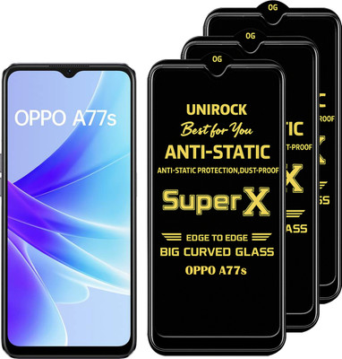 Unirock Tempered Glass Guard for OPPO A77s(Pack of 3)