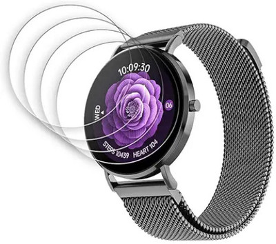 MUTAALI Tempered Glass Guard for Noise Diva 2 Smartwatch(Pack of 4)
