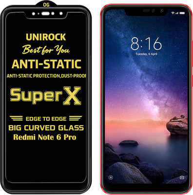 Unirock Tempered Glass Guard for Mi Redmi Note 6 Pro(Pack of 1)