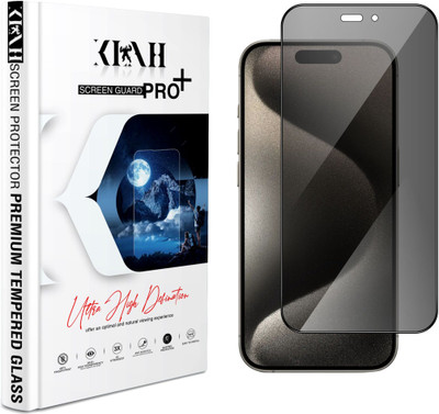 KLAH Tempered Glass Guard for Apple iPhone 15 Pro(Pack of 1)