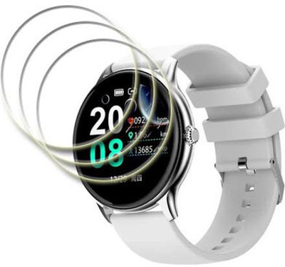 MUTAALI Tempered Glass Guard for Fire Boltt Hurricane smartwatch(Pack of 3)
