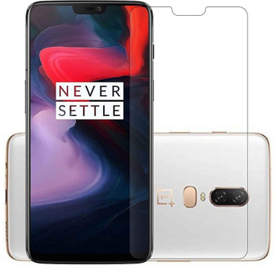 RCHJV Tempered Glass Guard for OnePlus 6(Pack of 1)