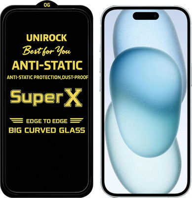 Unirock Tempered Glass Guard for Apple iPhone 15 Plus(Pack of 1)