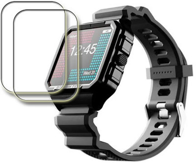 MUTAALI Tempered Glass Guard for Fitshot Axis smart watch(Pack of 2)