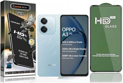 FAIYER BEAT Tempered Glass Guard for Premium high definition Tempered Glass For oppo oppo a3 (high definition finish,Pack Of 1) Advanced gaming high definition Full Screen Coverage Screen Protector for oppo oppo a3(Pack of 1)