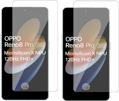 ISAAK Tempered Glass Guard for OPPO Reno8 Pro 5G(Pack of 2)