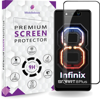 Mobilebies Tempered Glass Guard for Infinix Smart 8 Plus OG Premium Screen Protector(Pack of 1)