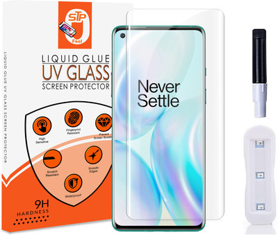 Maxboost Tempered Glass Guard for Oneplus 8 Pro Premium Technology UV Glass With Installation Kit(Pack of 1)