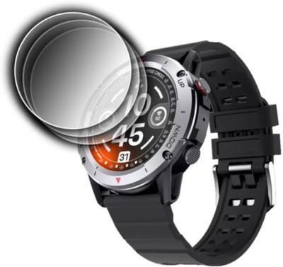 KHWABEEDA Tempered Glass Guard for Ambrane crest smart watch ( pack of 3)(Pack of 3)